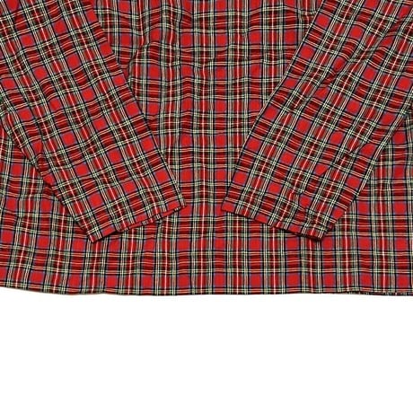 【USED】80'S TARTAN CHECK L/S TOP