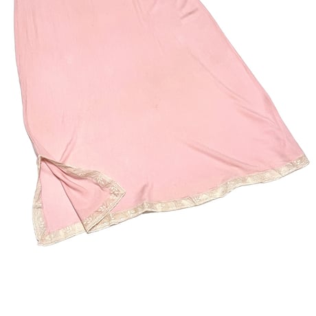 【USED】60's LINGERIE SLIP DRESS BABY PINK