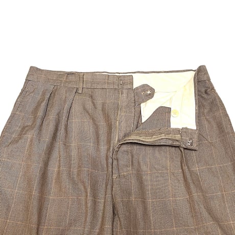 【USED】90's Polo by Ralph Lauren PLAID 2TAC TROUSERS
