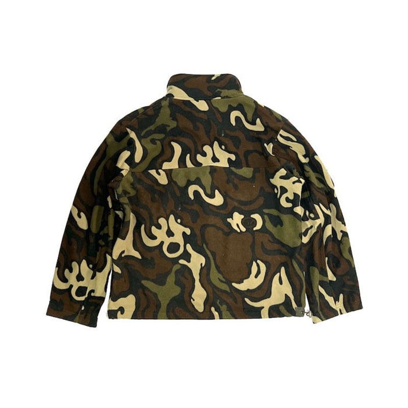 USED】90'S MAHARISHI CAMO HALF ZIP FLEECE PULLO