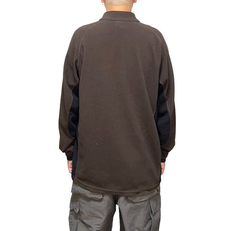 【USED】00'S OAKLEY SOFTWARE FLEECE TOP DARK BROWN