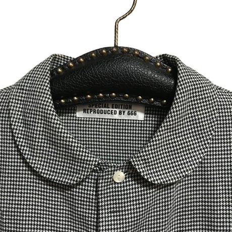 【USED】SEDITIONARIES HOUNDSTOOTH PETER PAN SHIRT BY 666