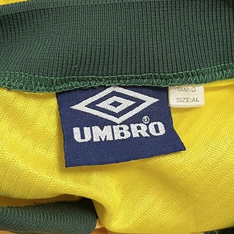 【USED】90's OLD UMBRO 94 BRAZIL NATIONAL TEAM FOOTBALL SHIRT