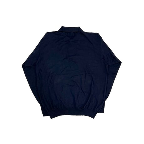 【USED】90'S VALENTINO GARAVANI COTTON KNIT L/S POLO SHIRT