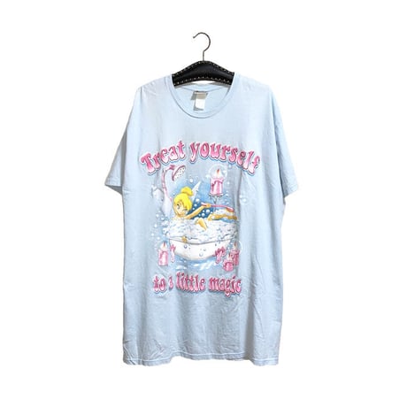 【USED】90'S DISNEY SLEEPWEAR TINKER BELL T-SHIRT DRESS