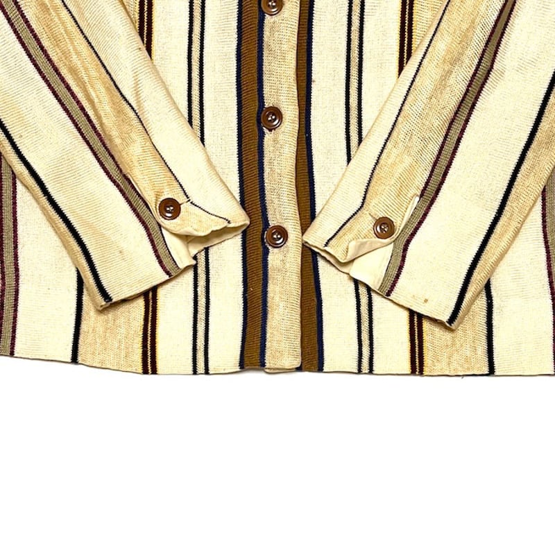 USED】90's-00's DIANE DE CLERCQ STRIPE CARDIGAN