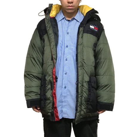 【USED】90'S TOMMY HILFIGER OVERSIZED DOWN JACKET