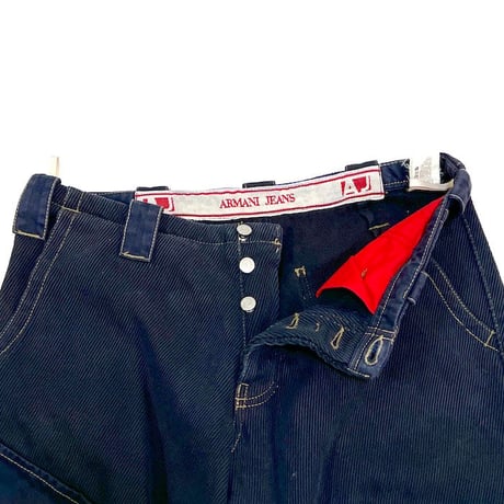【USED】90'S-00'S ARMANI JEANS GIMMICK CORDUROY PANTS
