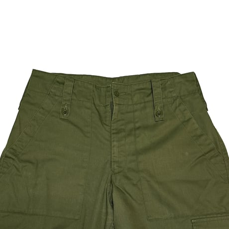 【USED】90s British Army Olive Fatigue Pants with Single Cargo Pocket