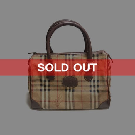 【USED】VINTAGE BURBERRYS MINI BOSTON BAG