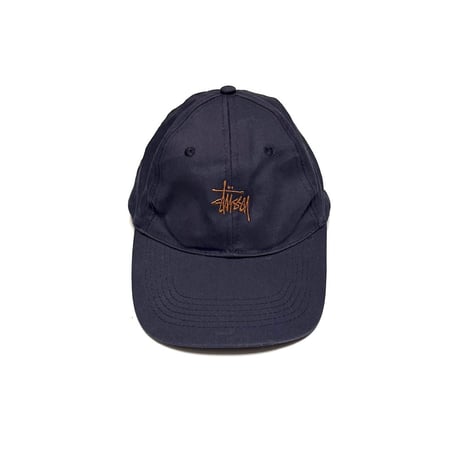 【USED】90's STUSSY SHAWN LOGO CAP NAVY