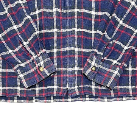 【USED】90'S-00'S VANS CHECK ZIP SHIRT