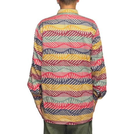 【USED】90's-00's MISSONI Italia Mediterranean Mosaic Pattern Shirt
