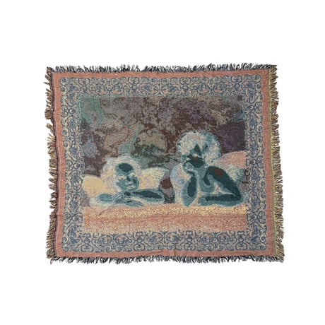 【USED】Vintage Raffaello Danti “Madonna Sistina” WOVEN BLANKET