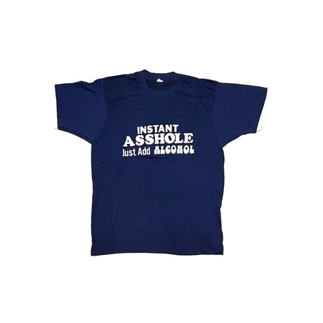 【USED】80's INSTANT ASSHOLE Just Add ALCOHOL T-SHIRT