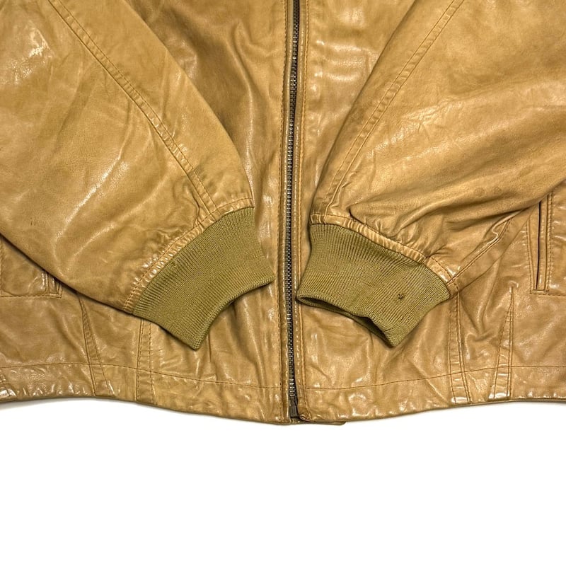 USED】90's EMPORIO ARMANI Leather MA-1 Flight J