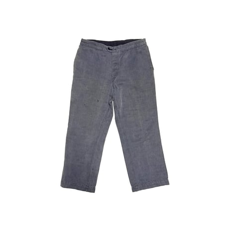 【USED】50's-60's East German Army Herringbone Work Trousers