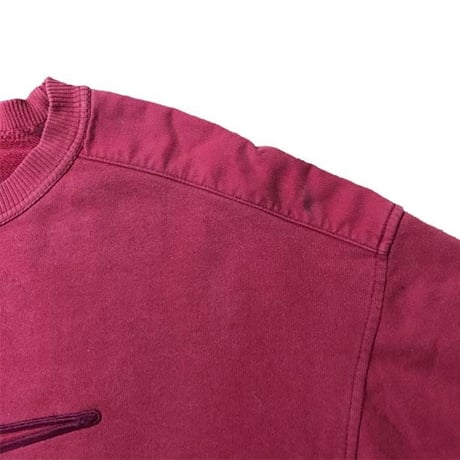 【USED】90'S NIKE SWOOSH SWEATSHIRT RED