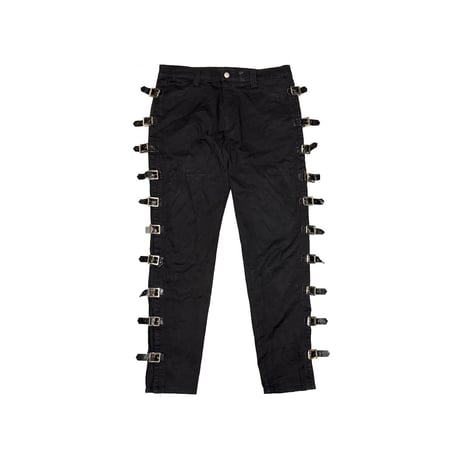 【USED】90's-00's ADERLASS Side-Buckle Bondage Pants