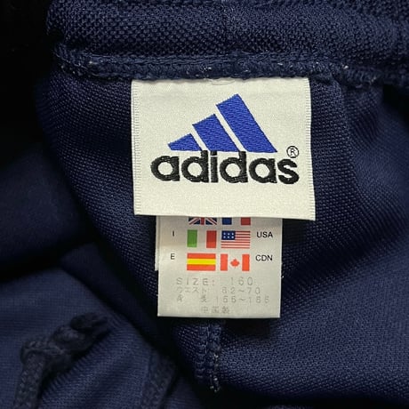 【USED】90's-00's adidas TRACK PANTS BACK HEM 3-STRIPES