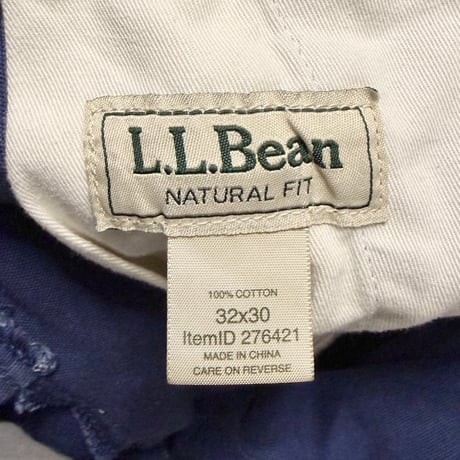 【USED】00's L.L.Bean Faded Duck Canvas Cargo Pants Navy