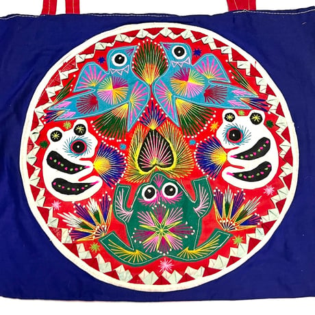 【USED】80's Bai Jia Bei EMBROIDERED TOTE BAG