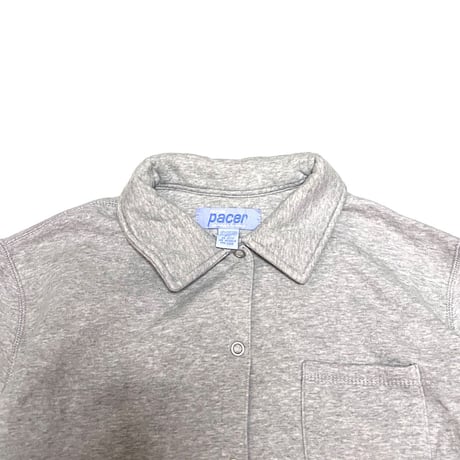 【USED】80's PETITES Pacer SWEAT BUTTON SHIRT