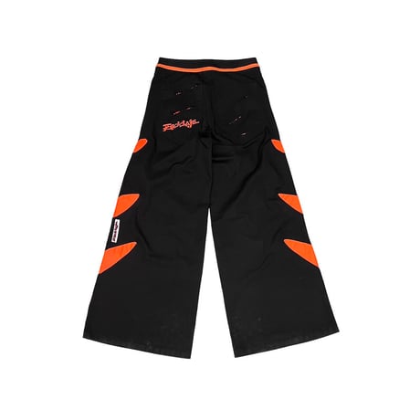 【USED】00's RECICLAJE WEAR SUPER FLARE RAVE PANTS