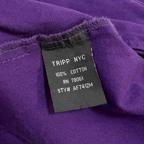 【USED】90'S TRIPP NYC PURPLE LONG COAT