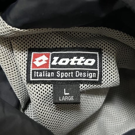 【USED】00'S LOTTO DIAGONAL ZIP NYLON JACKET