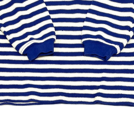 【USED】90'S-00'S OLD GAP BORDER COTTON KNIT SWEATER