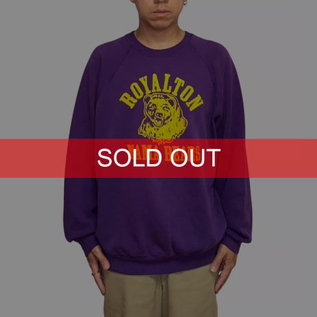 【USED】90's Lee College Sweatshirt "ROYALTON MAMA BEARS"