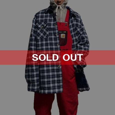 【USED】OVERSIZED CHECK SHIRT JACKET