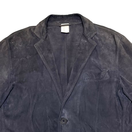 【USED】00's RUFFO SUEDE LEATHER TAILORED JACKET