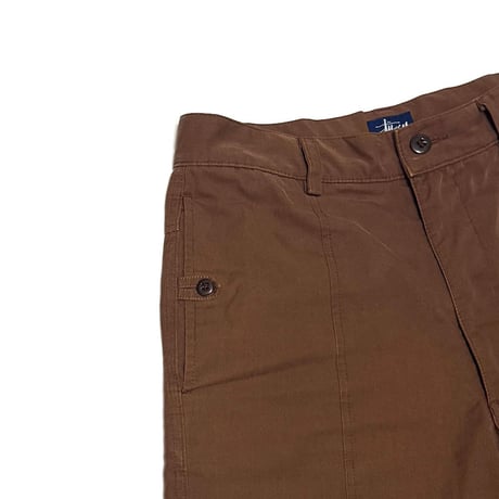 【USED】90's-00's STUSSY Utility Work Shorts Brown