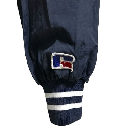 【USED】90'S  PEPSI NILON PULLOVER BY RUSSELL ATHLETIC
