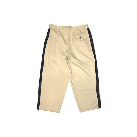 【USED】80's QUATTRO French Cotton Side Line Ankle Pants