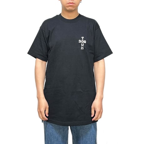 【DEAD STOCK】90'S-00'S DOG TOWN PINSTRIPE DESIGN T-SHIRT