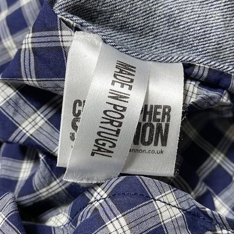 【USED】CHRISTOPHER SHANNON DENIM × CHECK SHIRT