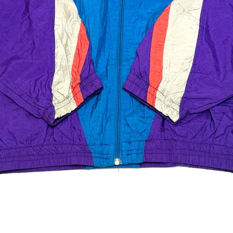 【USED】80's diadora OLD NYLON TRACK JACKET BLUE × PURPLE