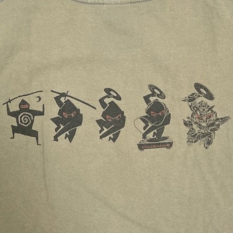 【USED】90'S-00'S NINJA TUNE EVOLUTIONARY DESIGN T-SHIRT