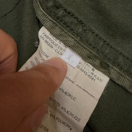【USED】00's miu miu Dutch Army M-65 Field Jacket with Detachable Liner