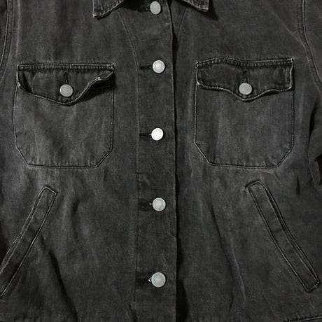 【USED】90'S NY JEANS DENIM JACKET BLACK