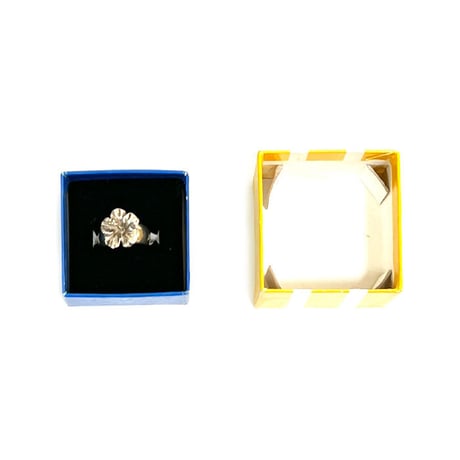 【USED】00'S ALBA ROSA HIBISCUS RING SILVER925 ①