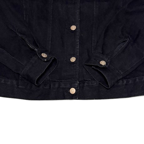 【USED】90's BILLBLASS JEANS BLACK DENIM JACKET