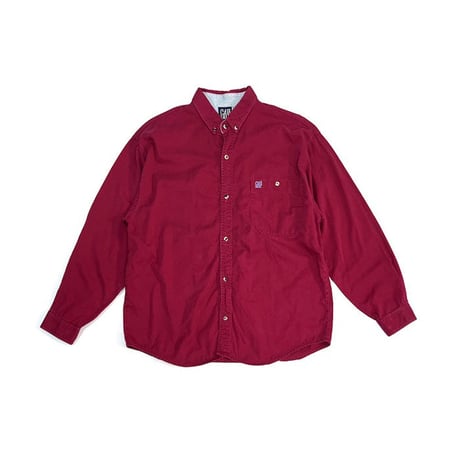 【USED】90'S OLD GAP B.D.SHIRT WINE RED