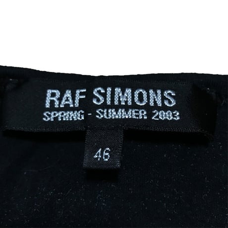 【USED】RAF SIMONS 2003 SS "CONSUMED" NO SLEEVES TEE