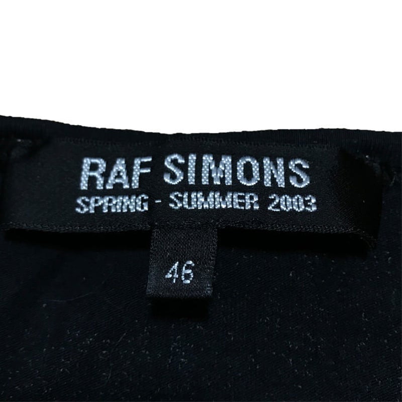 USED】RAF SIMONS 2003 SS USED】RAF SIMONS 2003 SS
