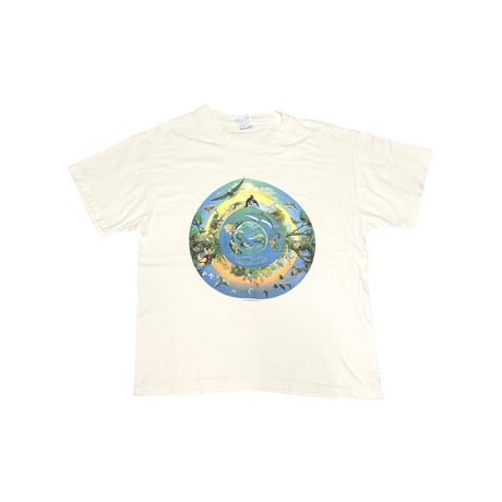 【USED】90's Human-i-Tees CIRCLE NATURE T-SHIRT