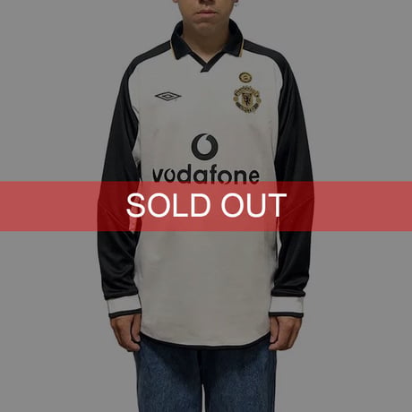【DEAD STOCK】00'S UMBRO MANCHESTER UNITED 100TH ANNIVERSARY  REVERSIBLE L/S FOOTBALL SHIRT